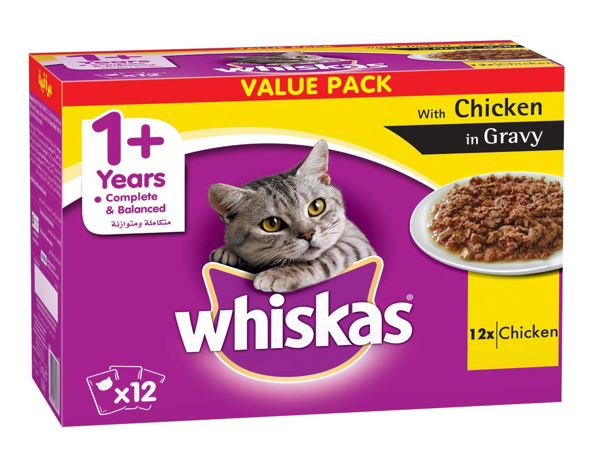 Whiskas Tender Bites Chicken In Gravy, Pouch, Multipack 85G X Pack Of 12