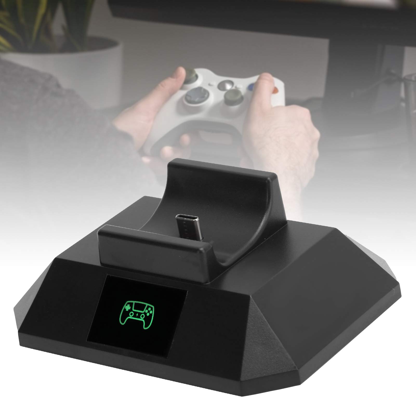 Controller Charging Station, Controller Single Charger Minimizes the Space Know the Charging Status Anytime Gamepad Charger for PS5 Game