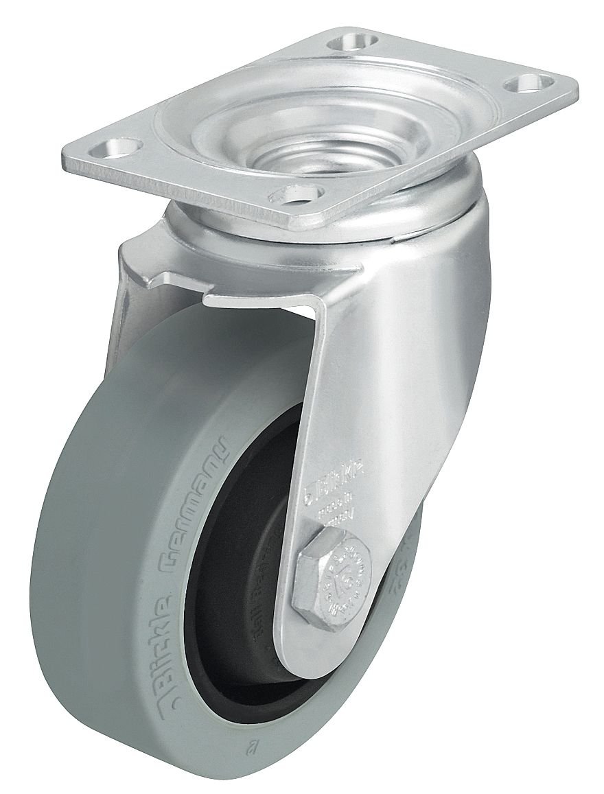 Blickle L-POEV 89K-12-SG-FK Swivel Caster, 350 lb. Load Capacity