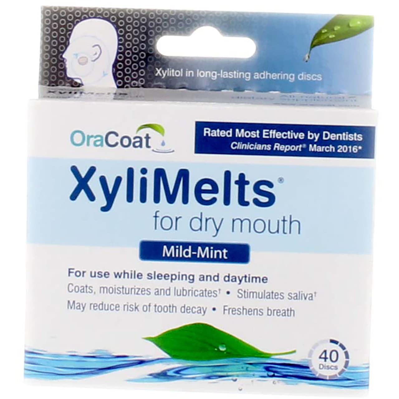 Pack of 1 x Oracoat - XyliMelts - Dry Mouth - Regular - 40 Count