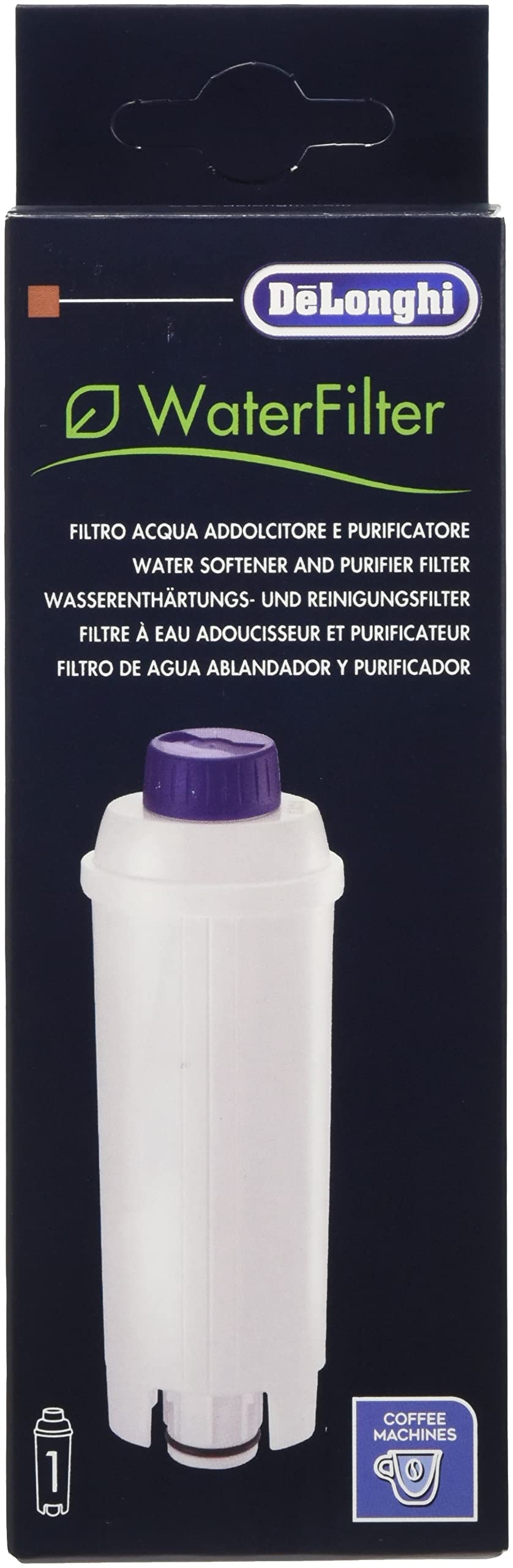 Delonghi DLS C002 River Direct White Water Filter 950 g 73 x 38 x 165 mm)