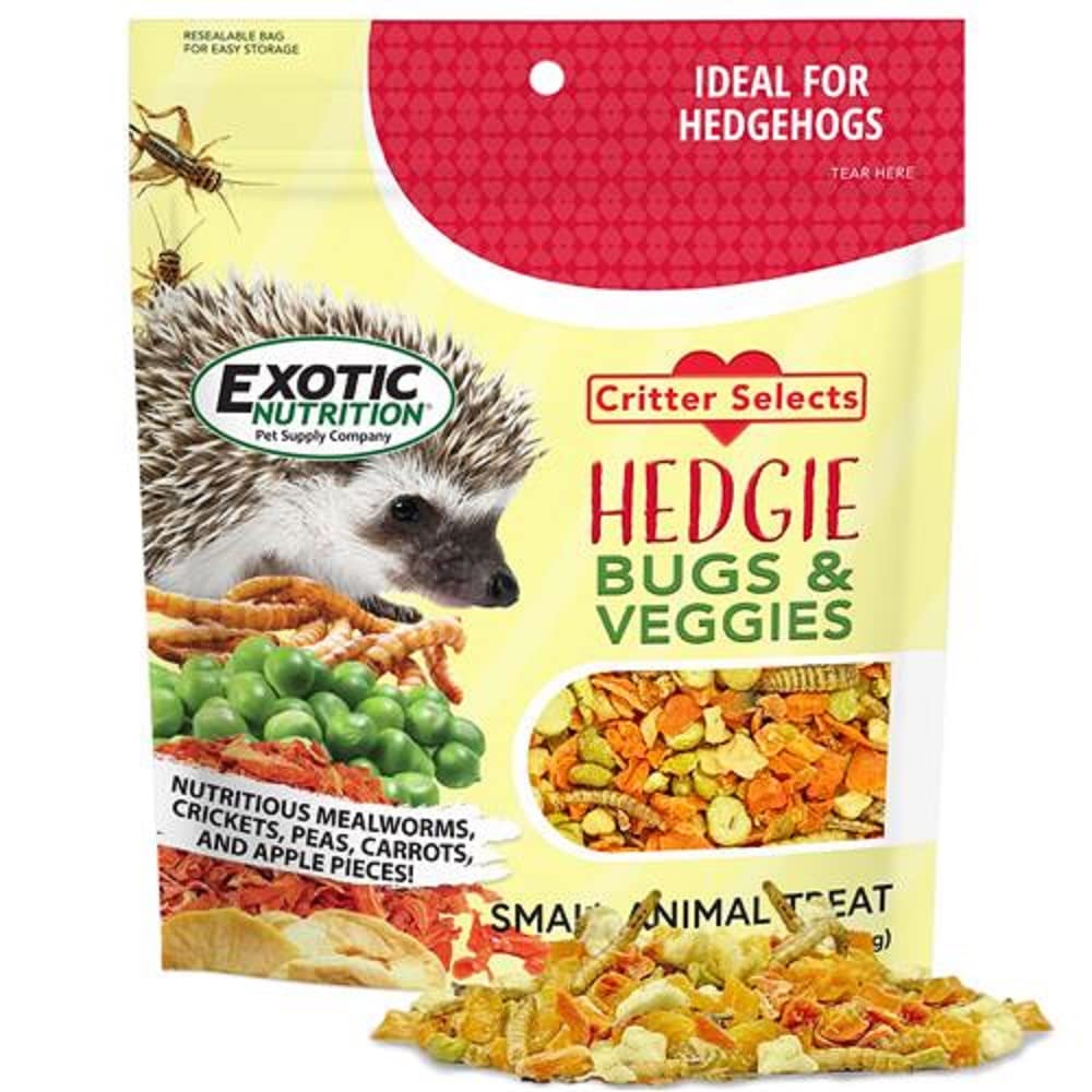 EXOTIC NUTRITION Critter Selects Hedgie Bugs & Veggie 2.75 oz.