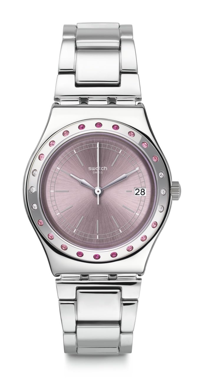 Swatch Countryside Swiss Quartz Stainless Steel Strap, Gray, 16 Casual Watch (Model: YLS455G)