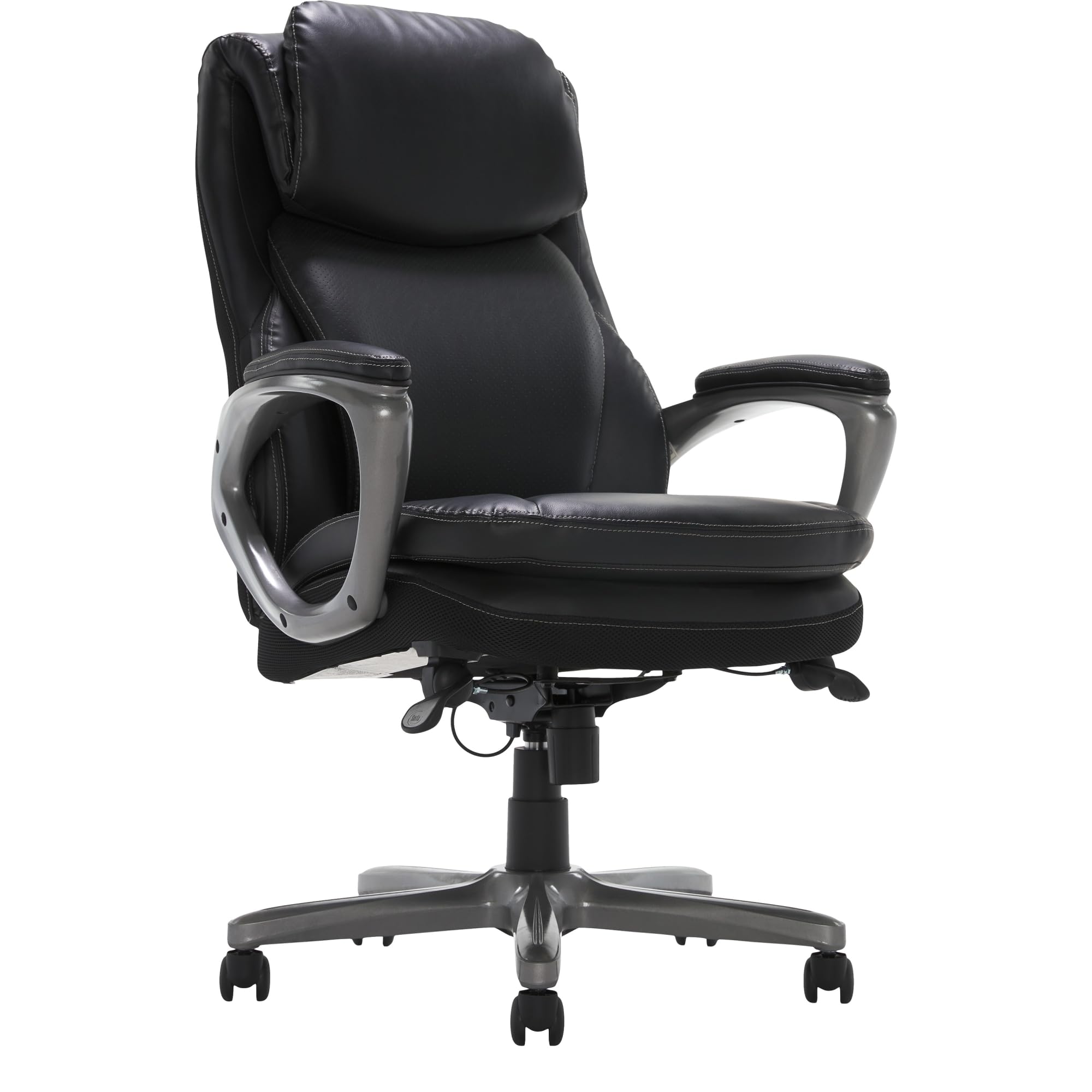 Serta® Smart Layers™ AIR Arlington Executive Chair, Black/Pewter