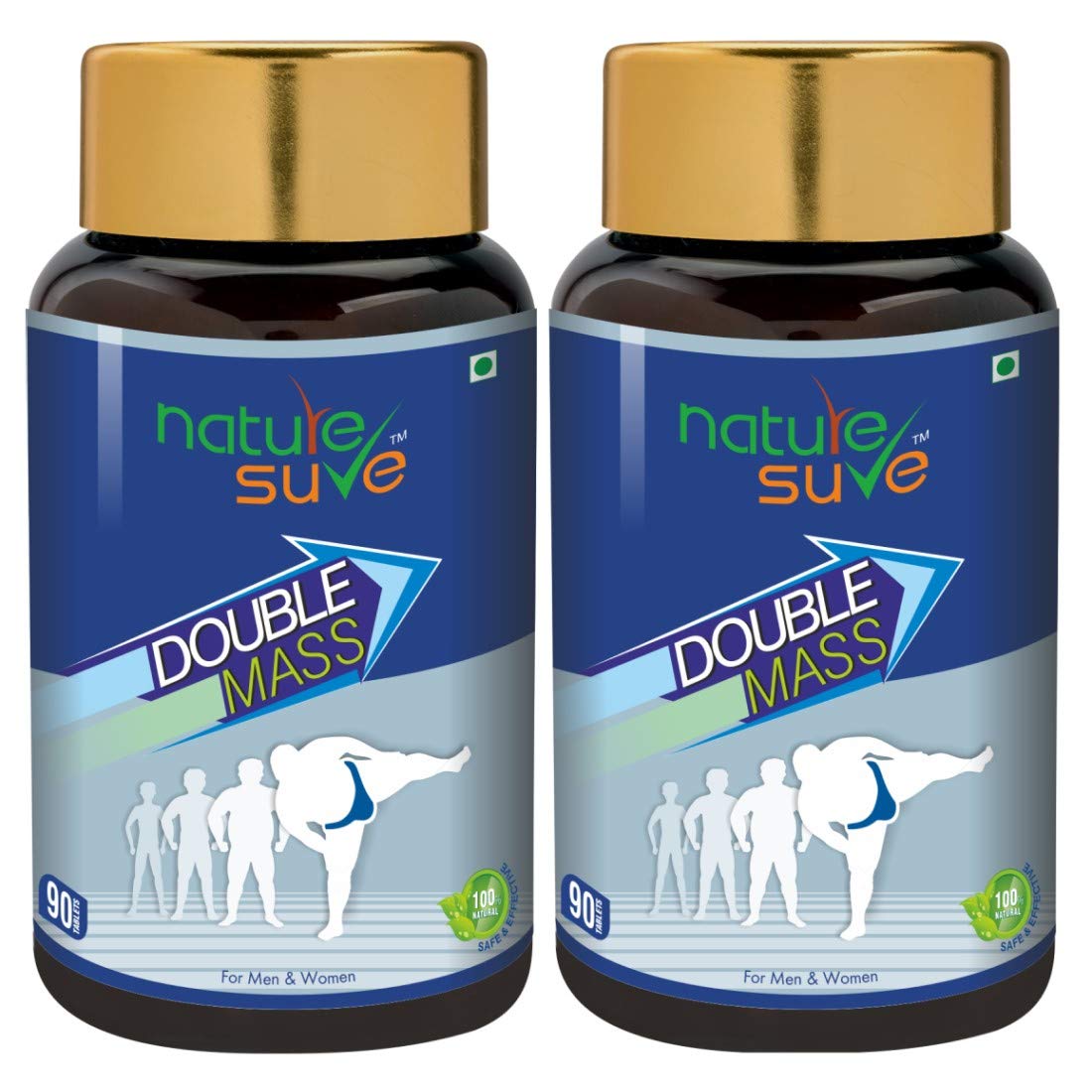 Nature Sure™ Double Mass Tablets for Men and Women (90 Tablets) (Pack of 2 (90 Tablets each))