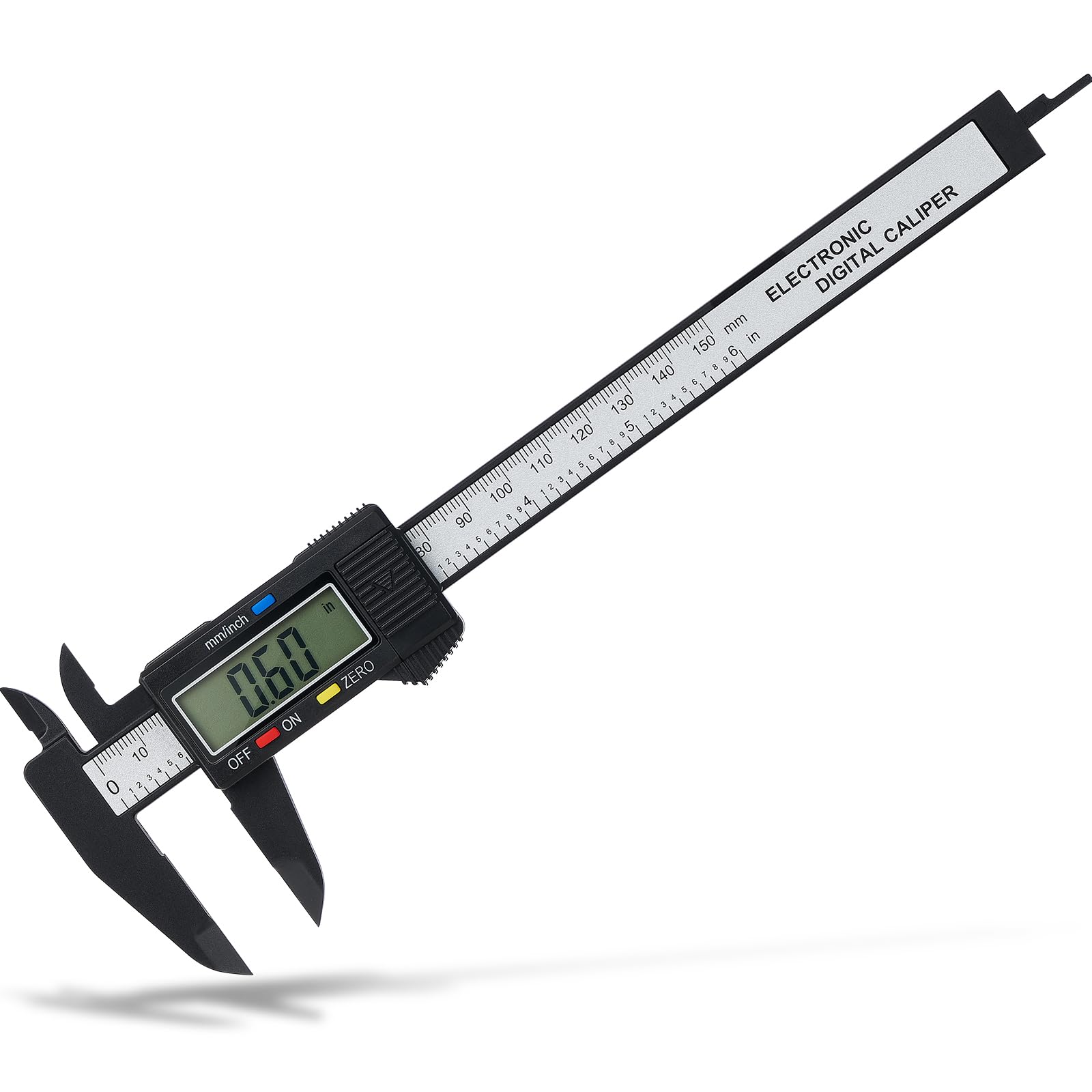 Digital Caliper, Adoric 0-6" Calipers Measuring Tool - Electronic Micrometer Caliper with Large LCD Screen, Auto-Off Feature, Inch and Millimeter Conversion