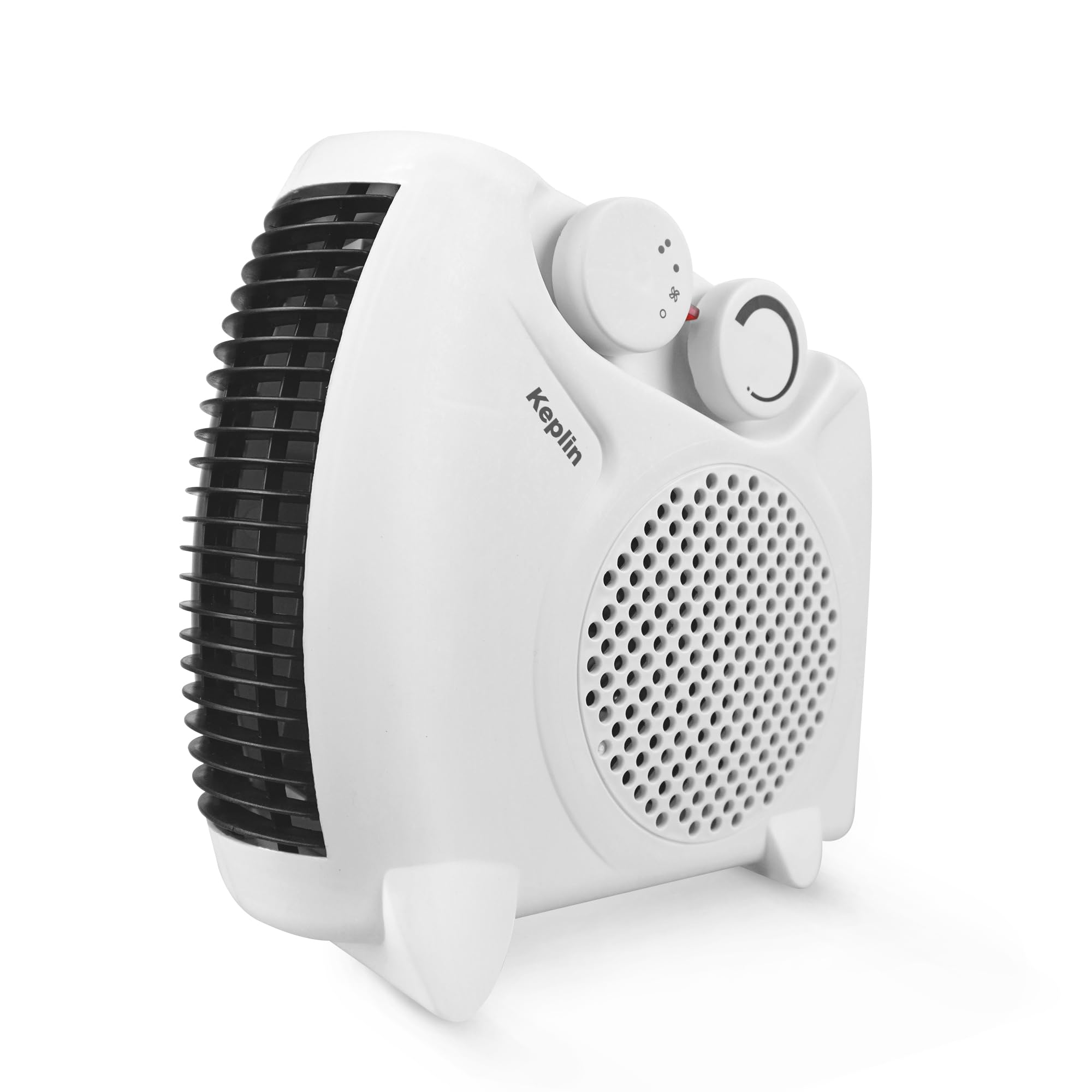 Keplin Electric Fan Heater with 2000W Power, 2 Heat Settings, Fan Setting, Safety Features & Vertical Design, Heat Protection, Thermostat, Lightweight & Portable for Home & Office