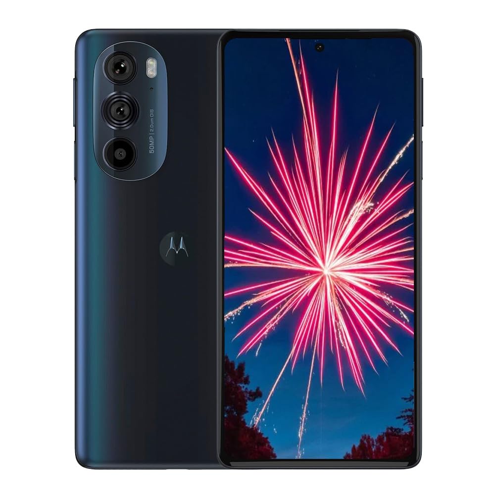 motorolaEdge+ 5G |2022| 4800mAh Battery | Unlocked | 8GB /512GB | 50MP Camera | Cosmos Blue