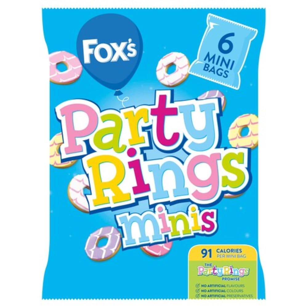 Fox's Party Rings Minis, 6 x 21g