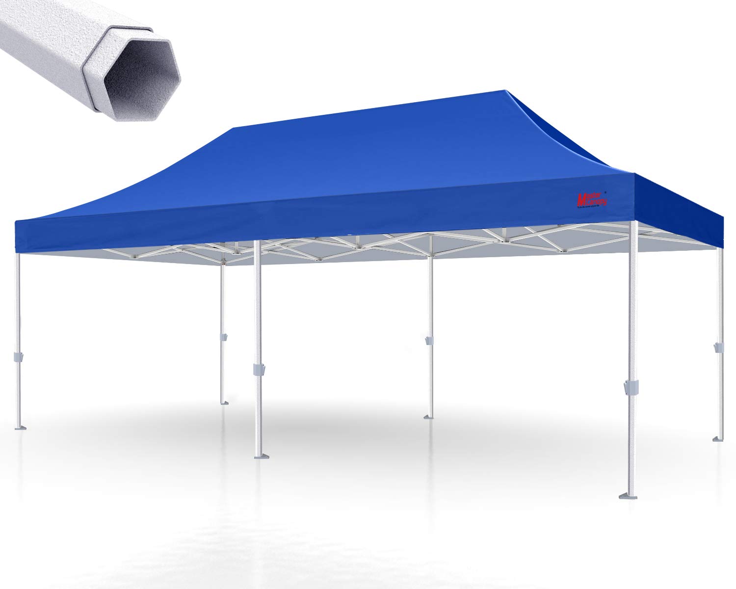 MASTERCANOPY Premium Heavy Duty Pop Up Commercial Instant Canopy Tent (10x20, Blue)