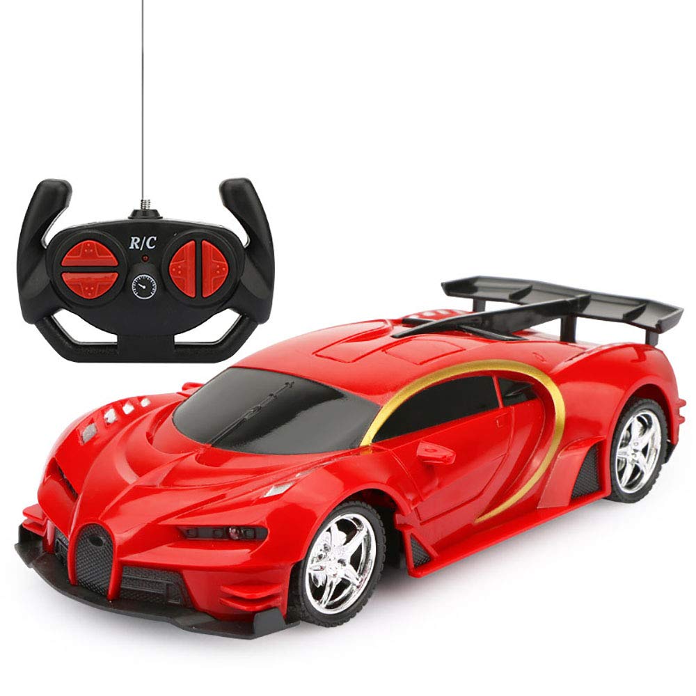 DobuyMall Remote Control Car, RC Cars Gifts for Kids Electric Sport Racing Hobby Toy Car Red/Blue Model Vehicle for Boys Girls Adults with Lights and Controller (Red)