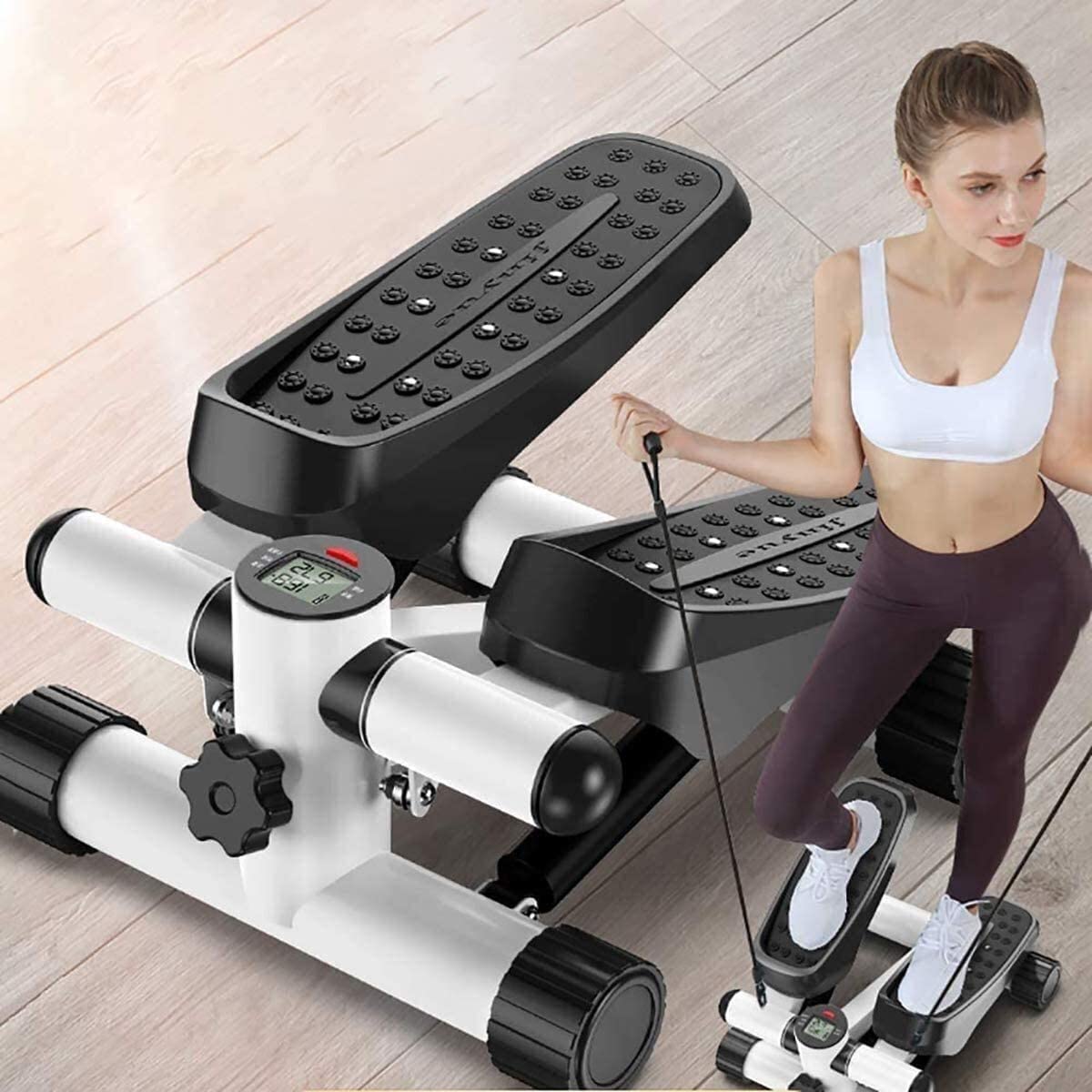 KEYOZA Aerobic Fitness Twister Stepper Exercise Machine with LCD Monitor Hydraulic Stepper, Sports Weight-Loss Lifting Hip and Gain Body Strength, Legs Arm Thigh Exerciser, Full Body Workout for Home