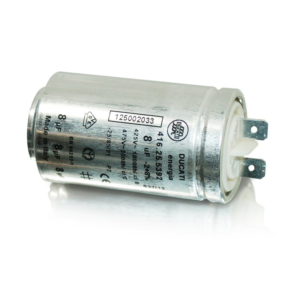 8Uf Interference Capacitor for Zanussi Tumble Dryer Equivalent to 1250020334