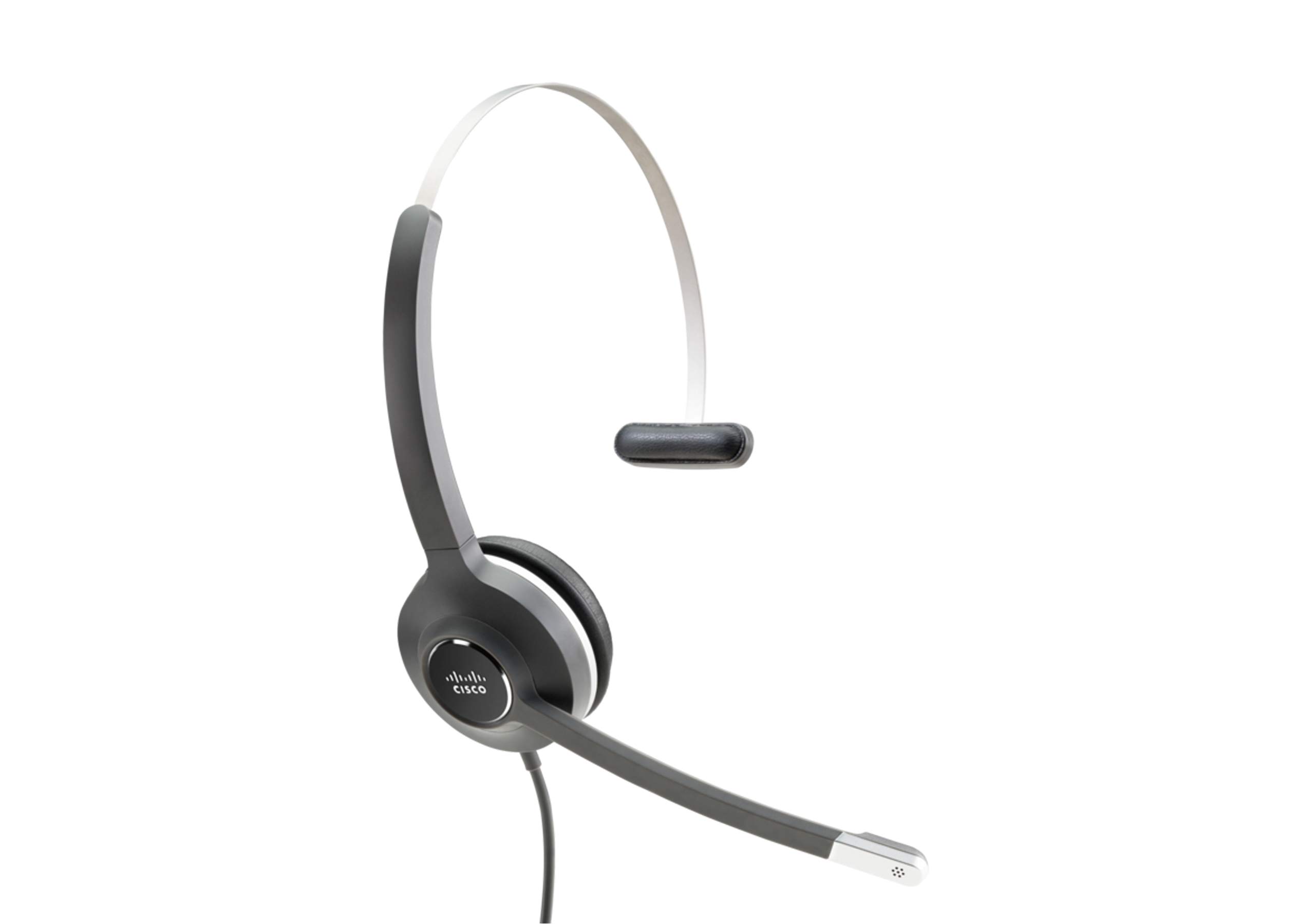 CiscoHeadset 531, Wired Single On-Ear Quick Disconnect Headset with RJ-9 Cable, Charcoal, 2-Year Limited Liability Warranty (CP-HS-W-531-RJ=)