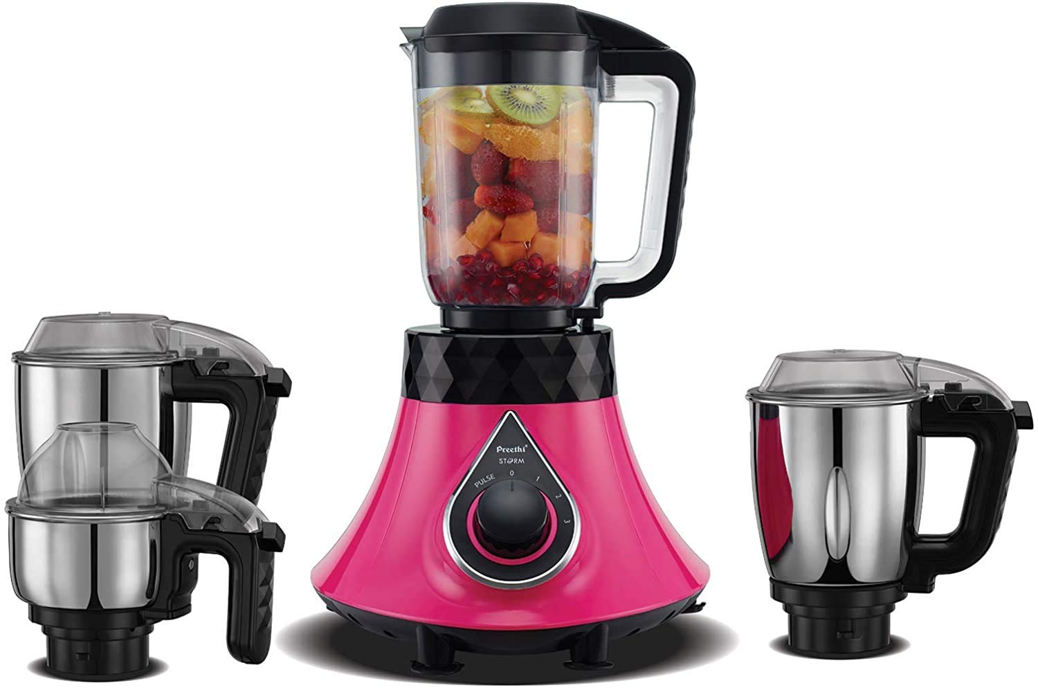 Preethi STORM MIXIE 750W - MG-232, MULTICOLOR, PREETHI-MG-232/00"Min 1 year manufacturer warranty"