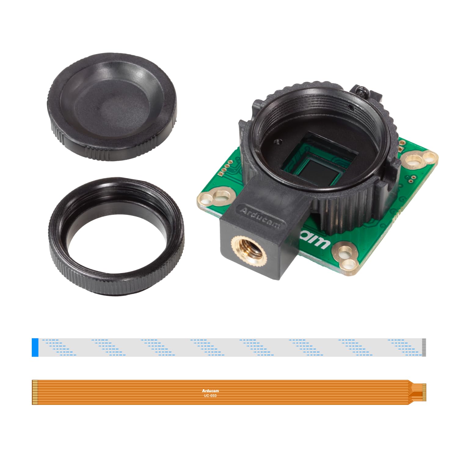 Arducamfor Raspberry Pi HQ Camera Module,12.3MP IMX477 Raspberry Pi Camera for Raspberry Pi5/4B/3B+/Zero 2W, Comes with C-CS Adapter and Tripod Mount