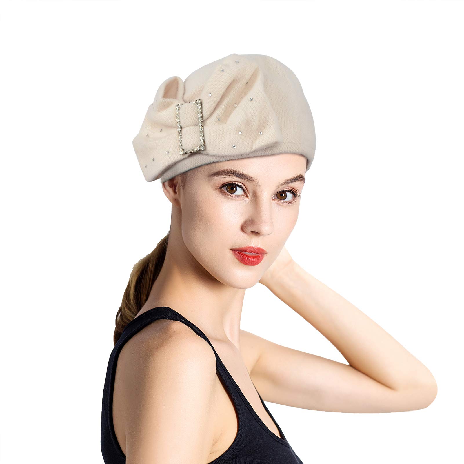 Women's Winter Hat Bucket Hats Beret Hats for Women French Hats Women's Charming Hats British Style Keep Warm