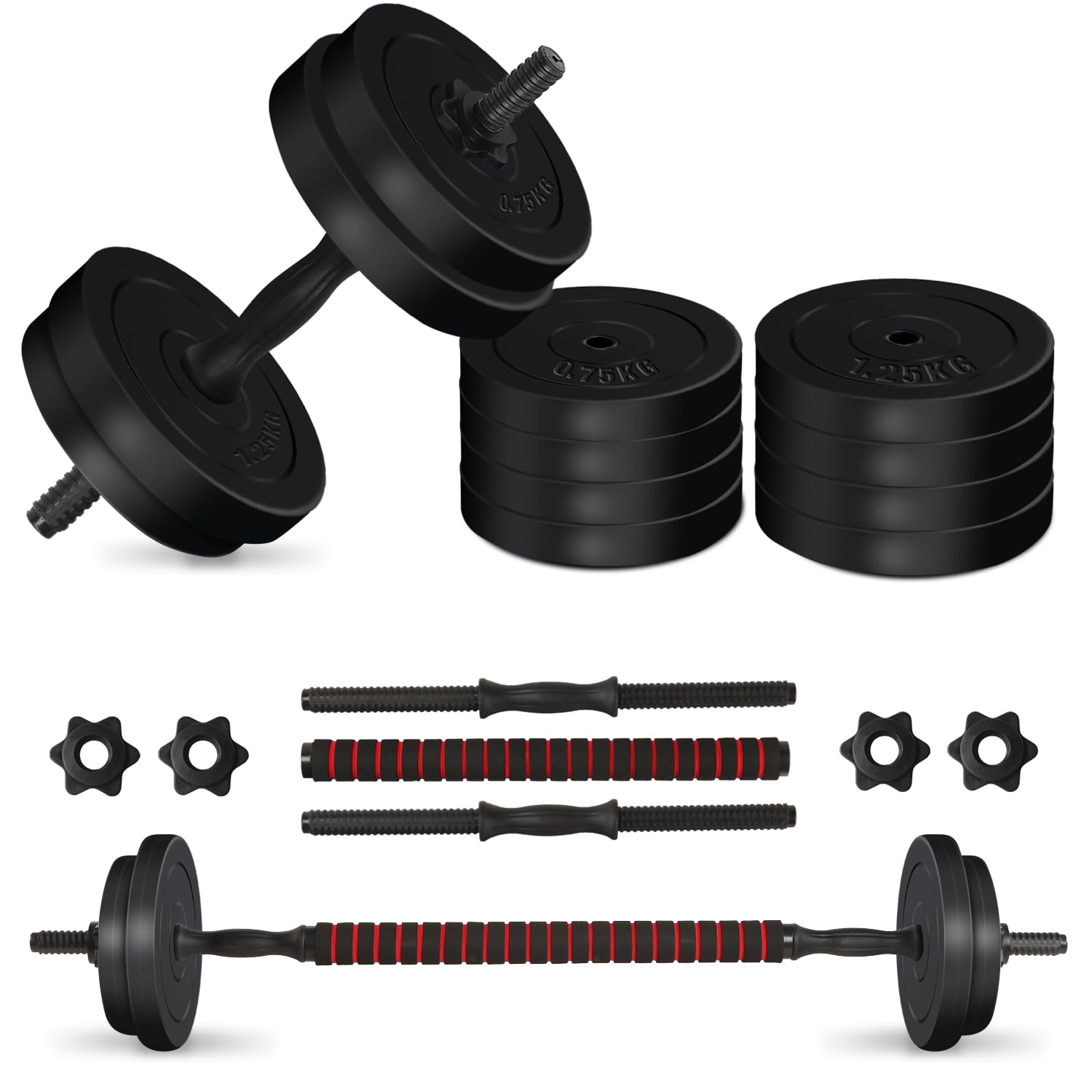 Adjustable Dumbbells Weights set for Men Women, Dumbbell hand weight Barbell Perfect for Bodybuilding fitness weight lifting training home gym equipment free weights 10kg/15kg/20kg/40kg weight set