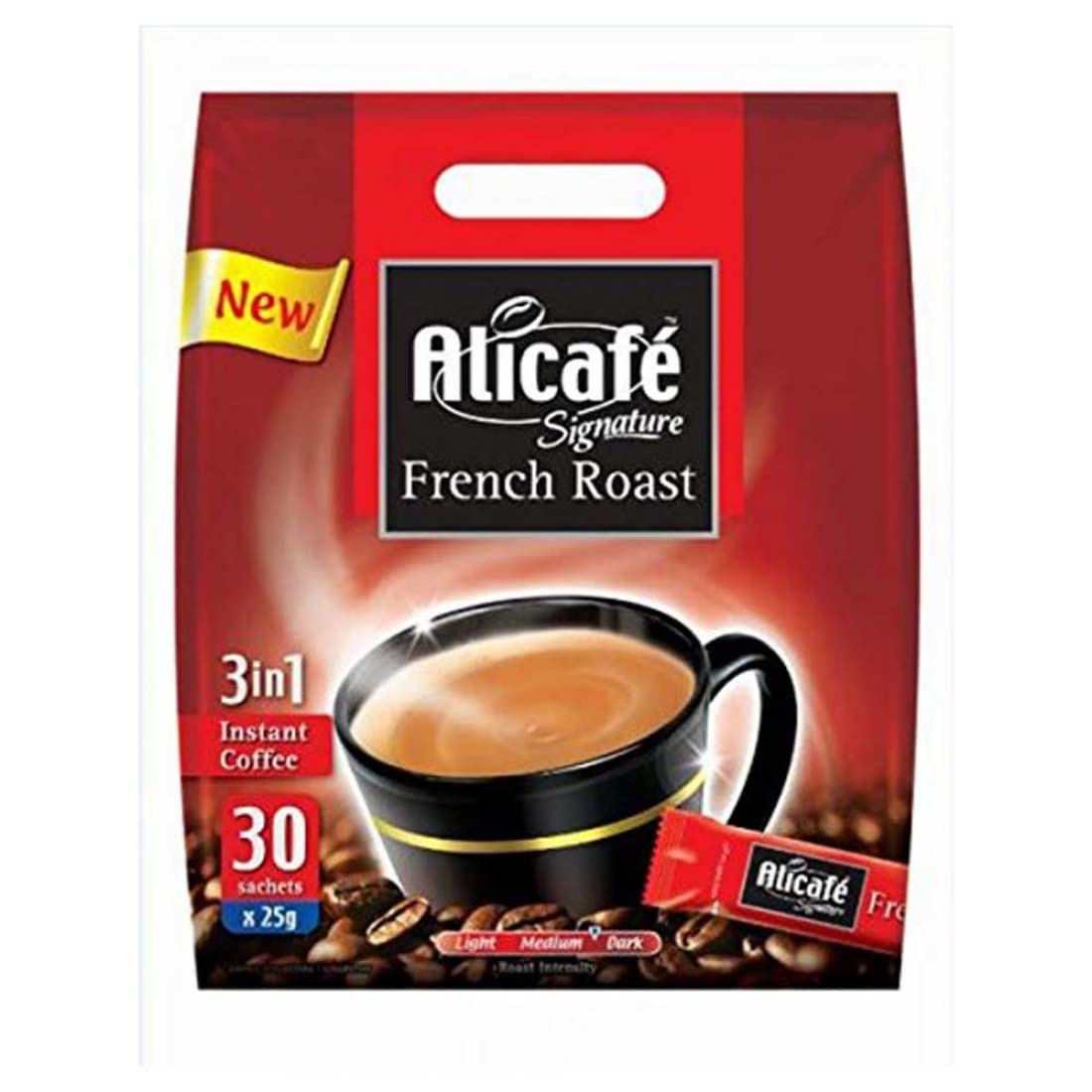 Alicafe Signature French Roast 3 in1 Instant Coffee (30 * 25g), 750g