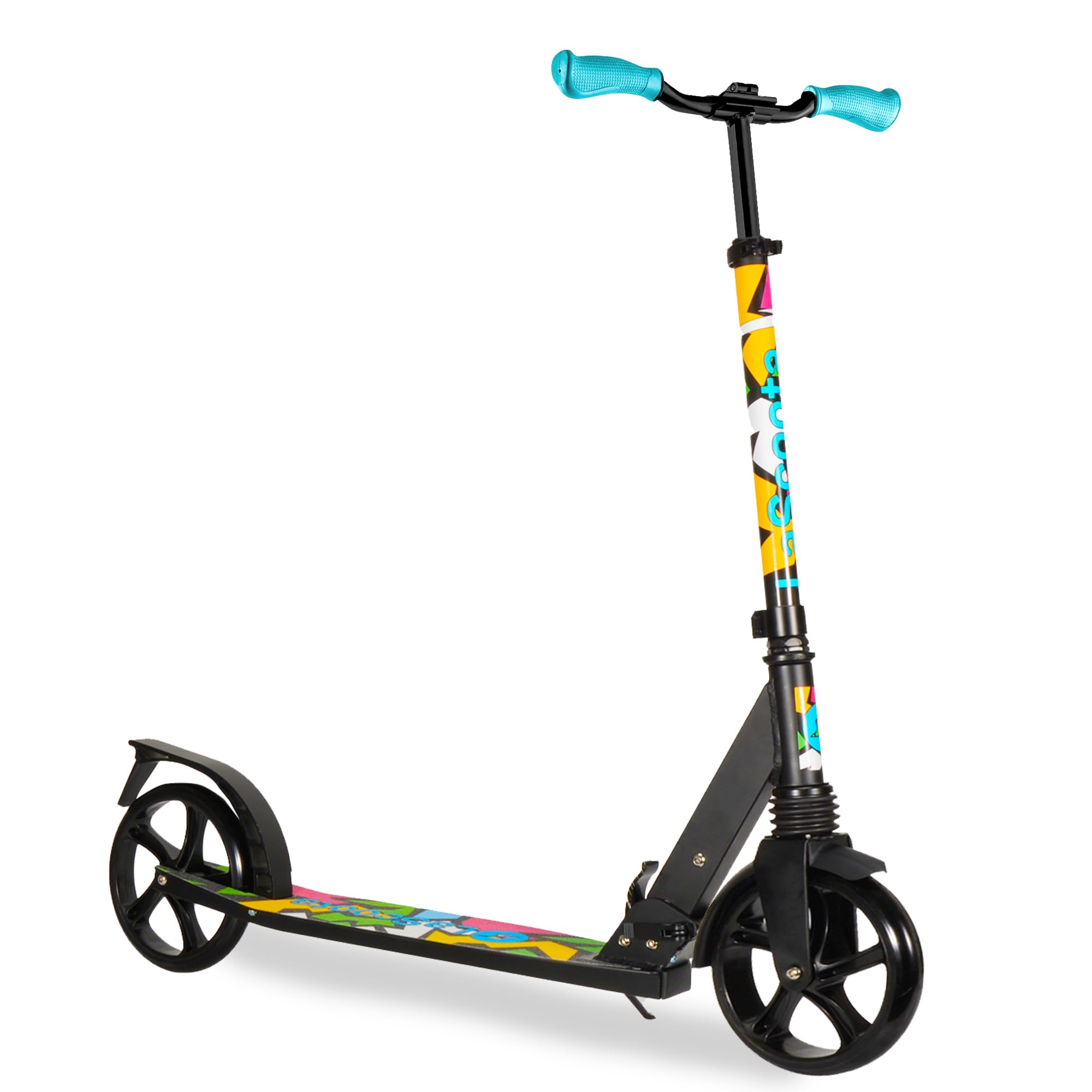 Scooter for Kids Ages 6-12 and Up and Scooter for Adults I Big Wheels Kids, Teen and Adult Scooter I Foldable Kick Scooters for Teens 6-12 Years and Up and Scooters for Adults up to 220 lbs