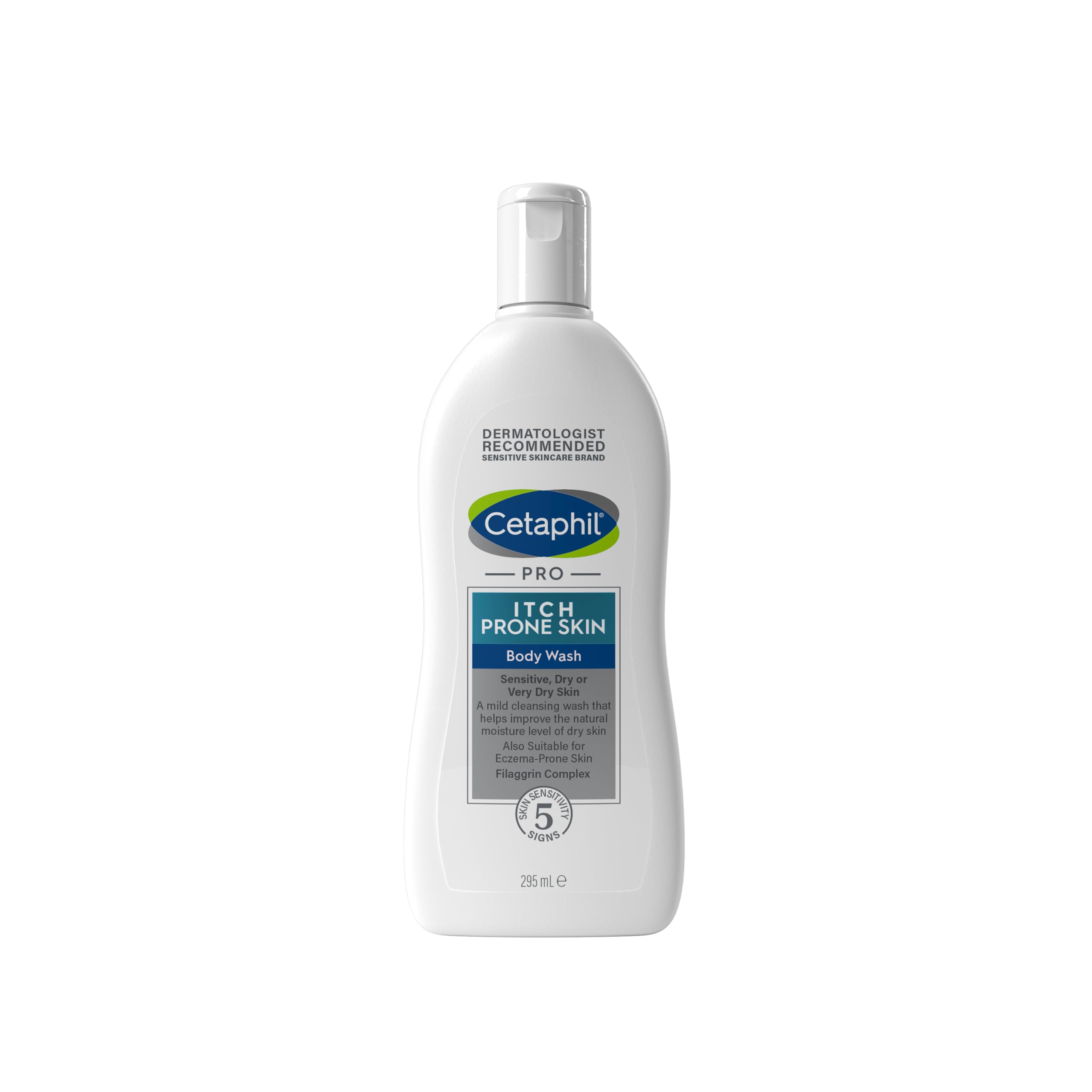 Cetaphil PRO Body Wash, 295ml, For Itch Prone & Eczema Prone Skin, With Niacinamide & Shea Butter, Vegan Friendly