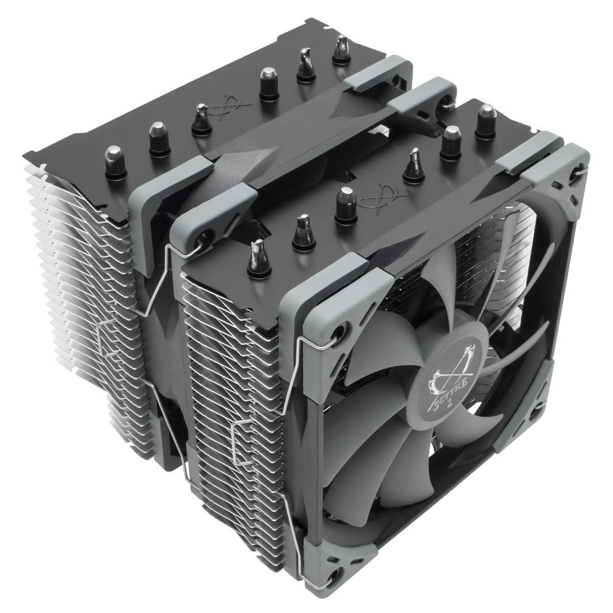 Scythe Fuma 2 120mm Air CPU Cooler, Intel LGA1151, AMD AM4/Ryzen, Dual Towers and Fans, Black Top Cover