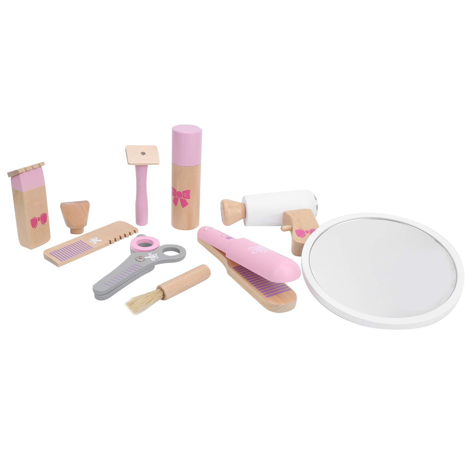 Salaty Pretend Play Set, Non?Toxic Improve Hands?On Ability Beauty Hair Toy, Kids for Girls(GB-pink haircut bag) It is very convenient for home use