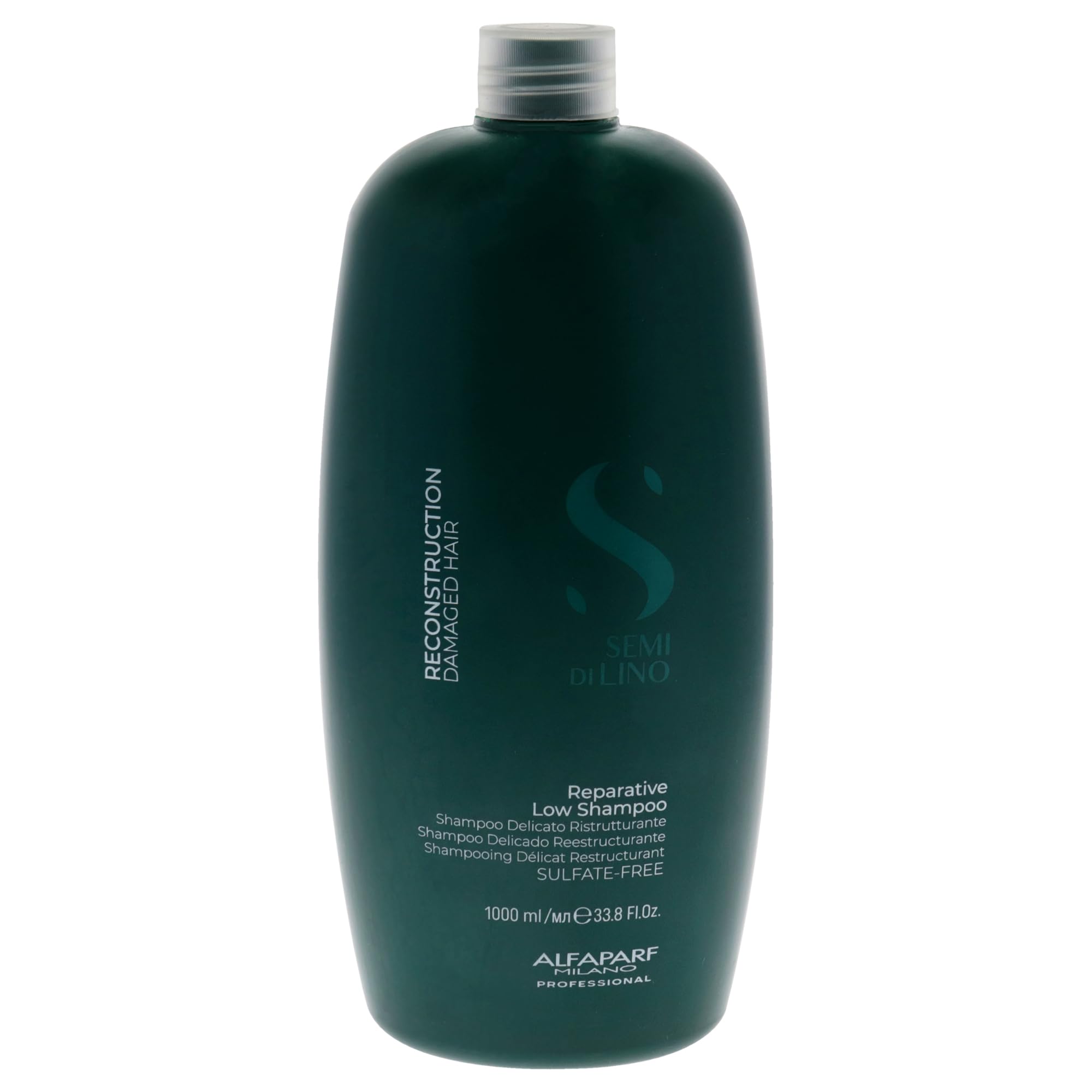 Alfaparf Milano Reparative Shampoo For Damaged Hair, Repairs Bond - Safe on Color Treated Hair - Hairfall Repair Shampoo|Absolute, Extenso, Sulfate, Paraben and Paraffin Free (1000ML))