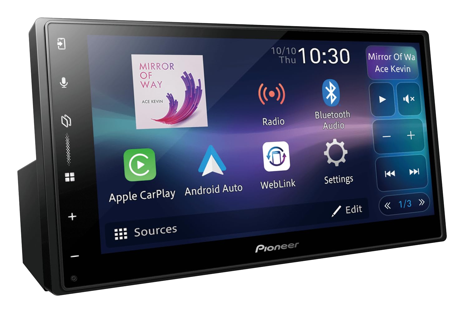 PioneerDMH-A5650BT 6.8" AV Receiver with Wireless Apple CarPlay, Wireless Android Auto and Mirroring by Weblink Cast