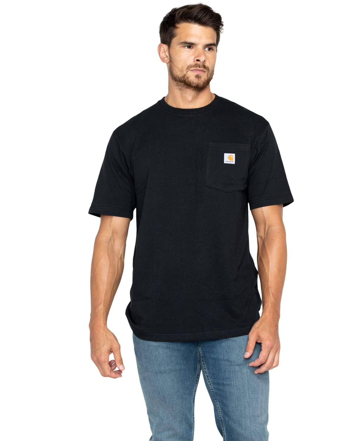 Carhartt Men's K87 Workwear Pocket Short Sleeve T-shirt (Regular and Big & Tall Sizes) Work Utility T-Shirt