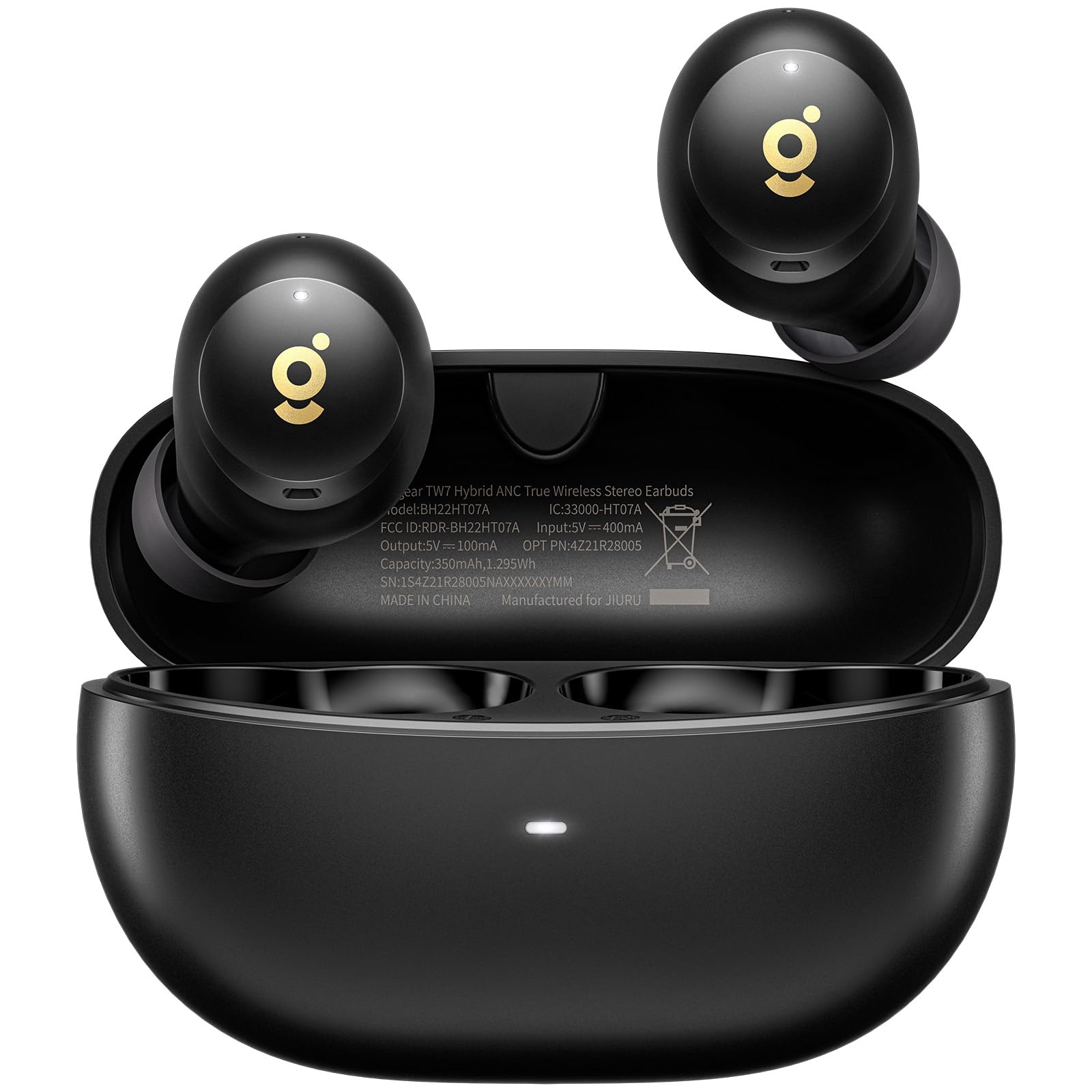 wegearWireless Earbuds Bluetooth 5.4 in Ear, Hybrid Active Noise Cancellation Earbuds, IPX5 Water-Resistant, Clear Calls with 6 Built-in Microphones, 32 Hours Playtime with Charging Case for Workouts