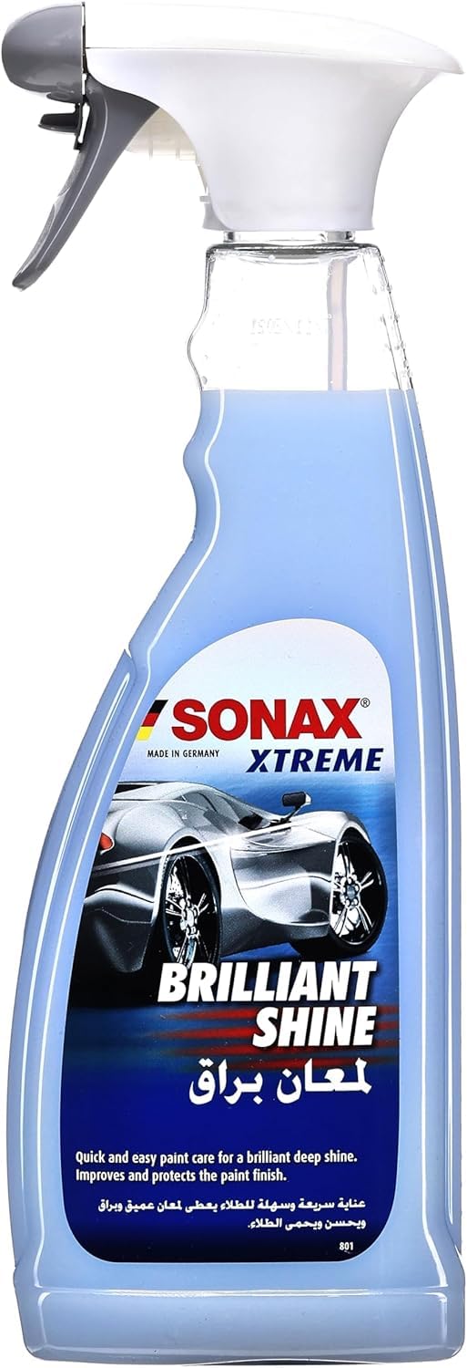 Sonax Xtreme Brilliant Shine Detailer - 750ml Quick Detailer Spray for Car Paintwork - Enhances Shine, Cleans Gently, Water-Repellent Finish, Ceramic Coating Maintenance