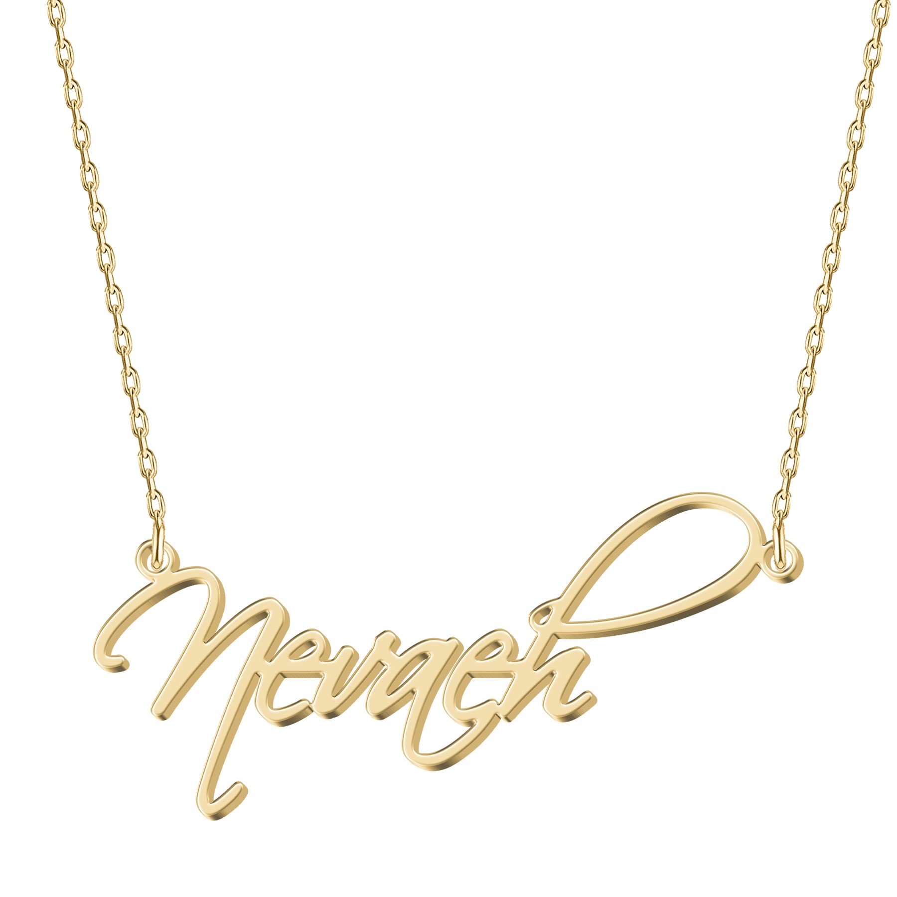 UMAGICBOXPersonalized Name Necklace - Choose from 14 Font Styles - Customizable 18K Gold-Plated Pendant - Ideal Gifts for Birthdays, Mother's Day, and Christmas - Women, Girls, Teens, and Daughters