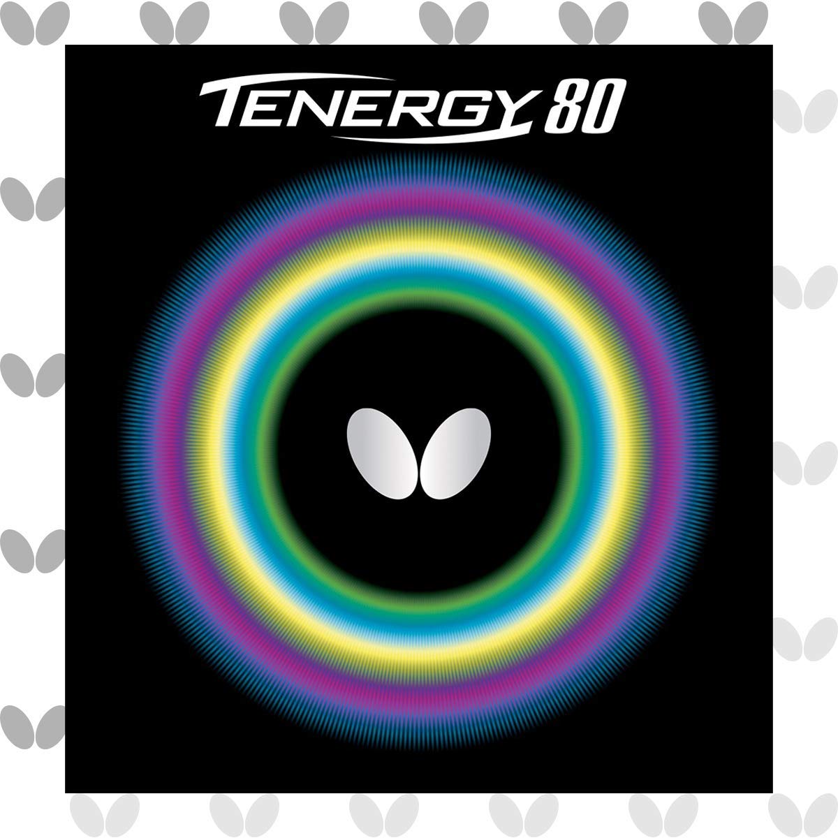 Butterfly Tenergy 80 Table Tennis Rubber Table Tennis Rubber | 1.7 mm, 1.9 mm, or 2.1 mm | Red or Black | 1 Inverted Table Tennis Rubber Sheet | Professional Table Tennis Rubber