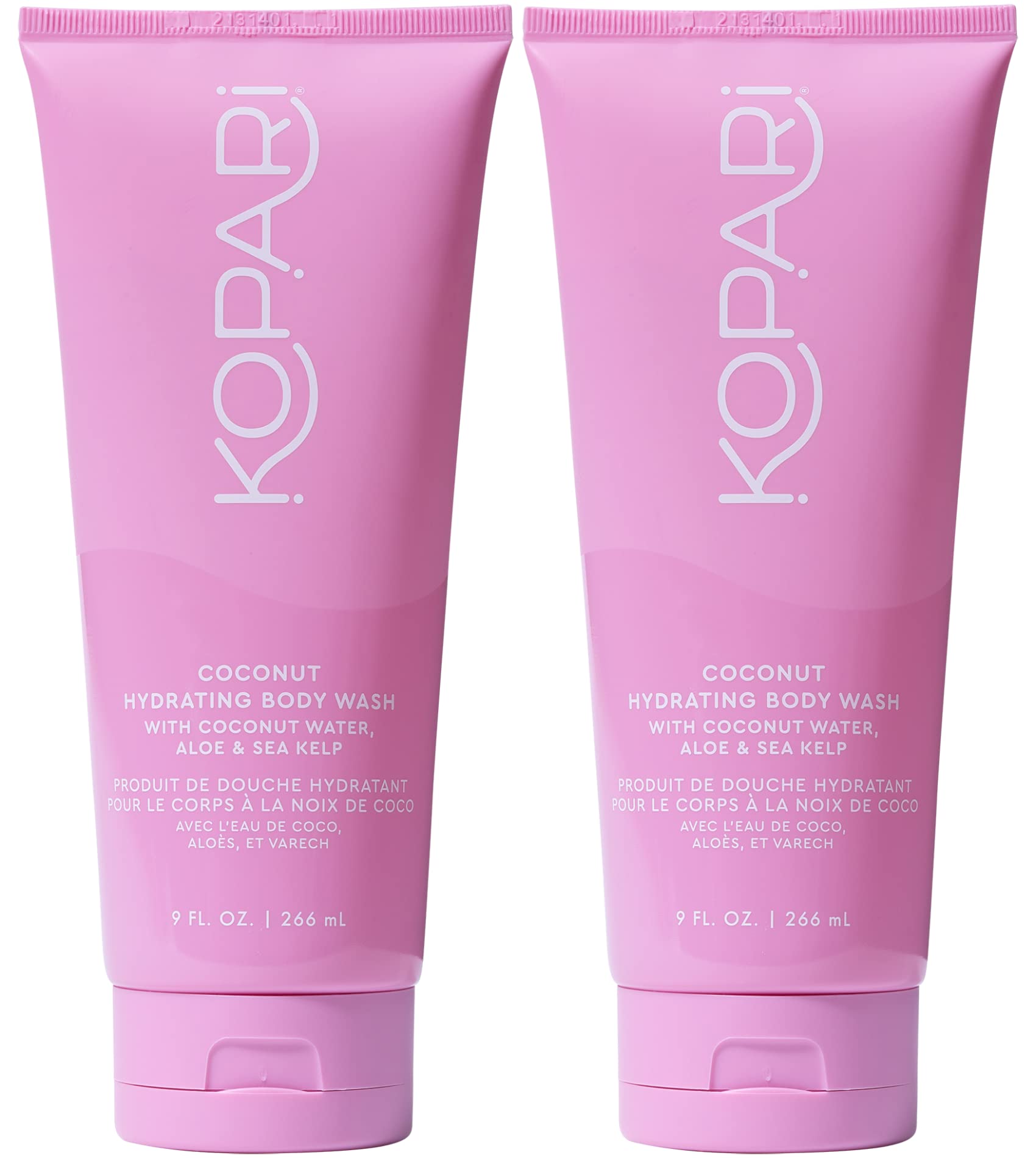 KopariHydrating Body Wash - Non-Toxic, Paraben Free, Gluten Free & Cruelty Free - Made with Organic Coconut Oil - 9 oz 2 Pack