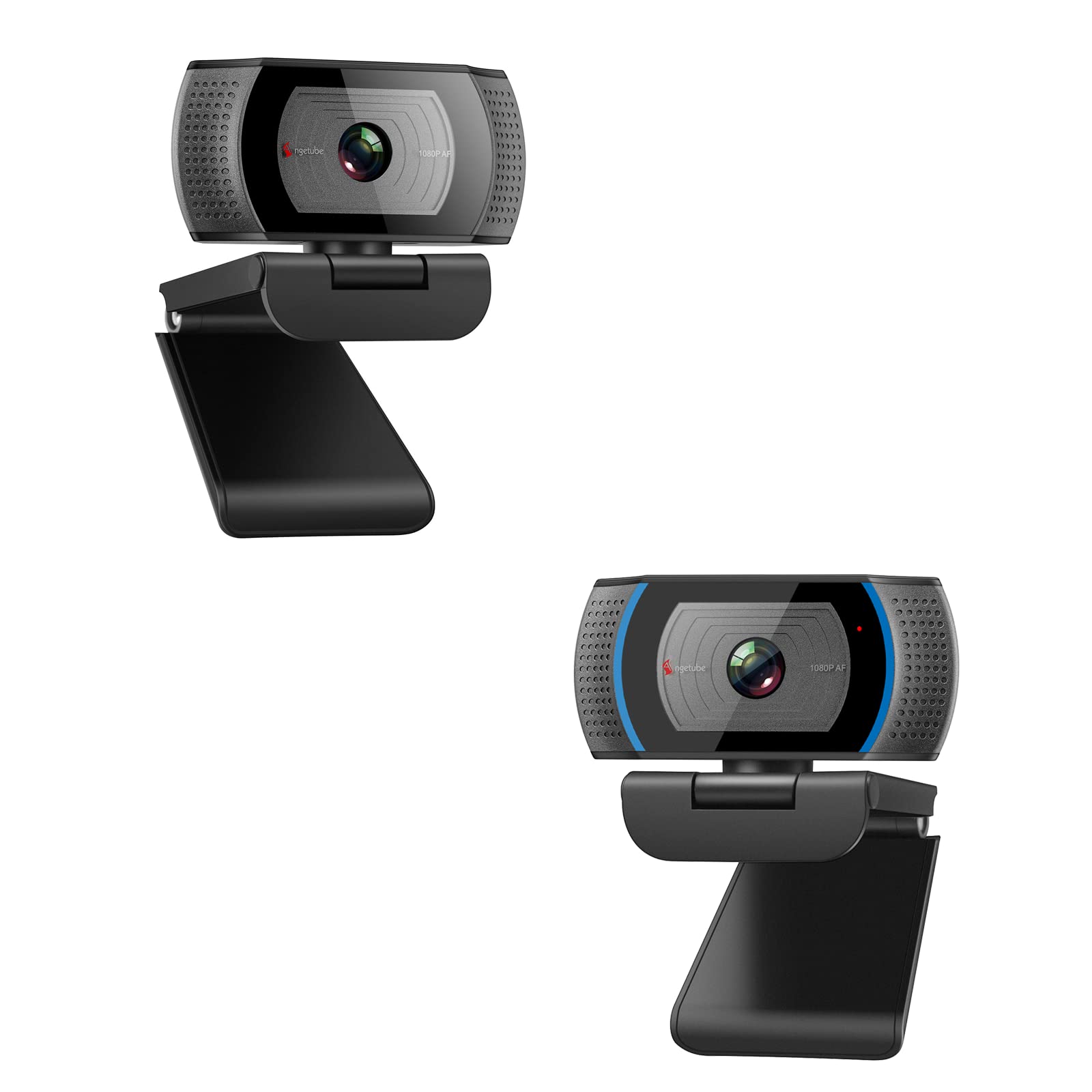 Angetube 1080P HD Streaming Webcam 628grey & 628blue with Privacy Cover