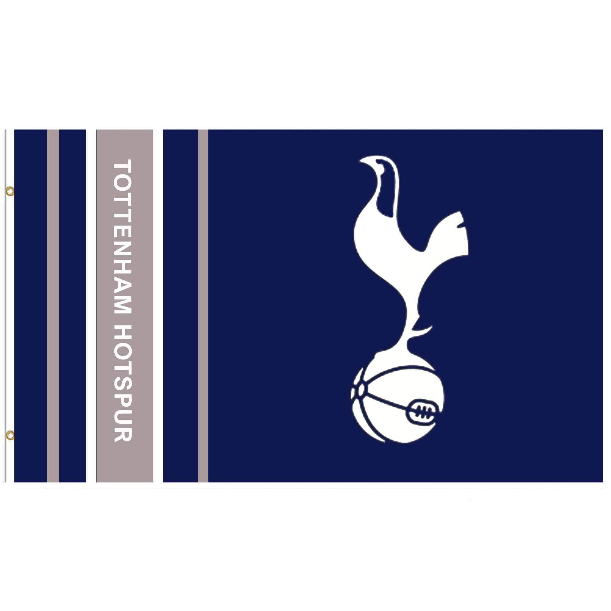 THFC Giant Tottenham Hotspur (Spurs) Crest Flag (5ft x 3ft & 100% Polyester)