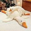 CottonStar Goose Stuffed Animal 20 Inch Cute Duck Plush Toy, Goose Plush Soft Swan Hugging Pillow, Gift for Kids and Friends, White