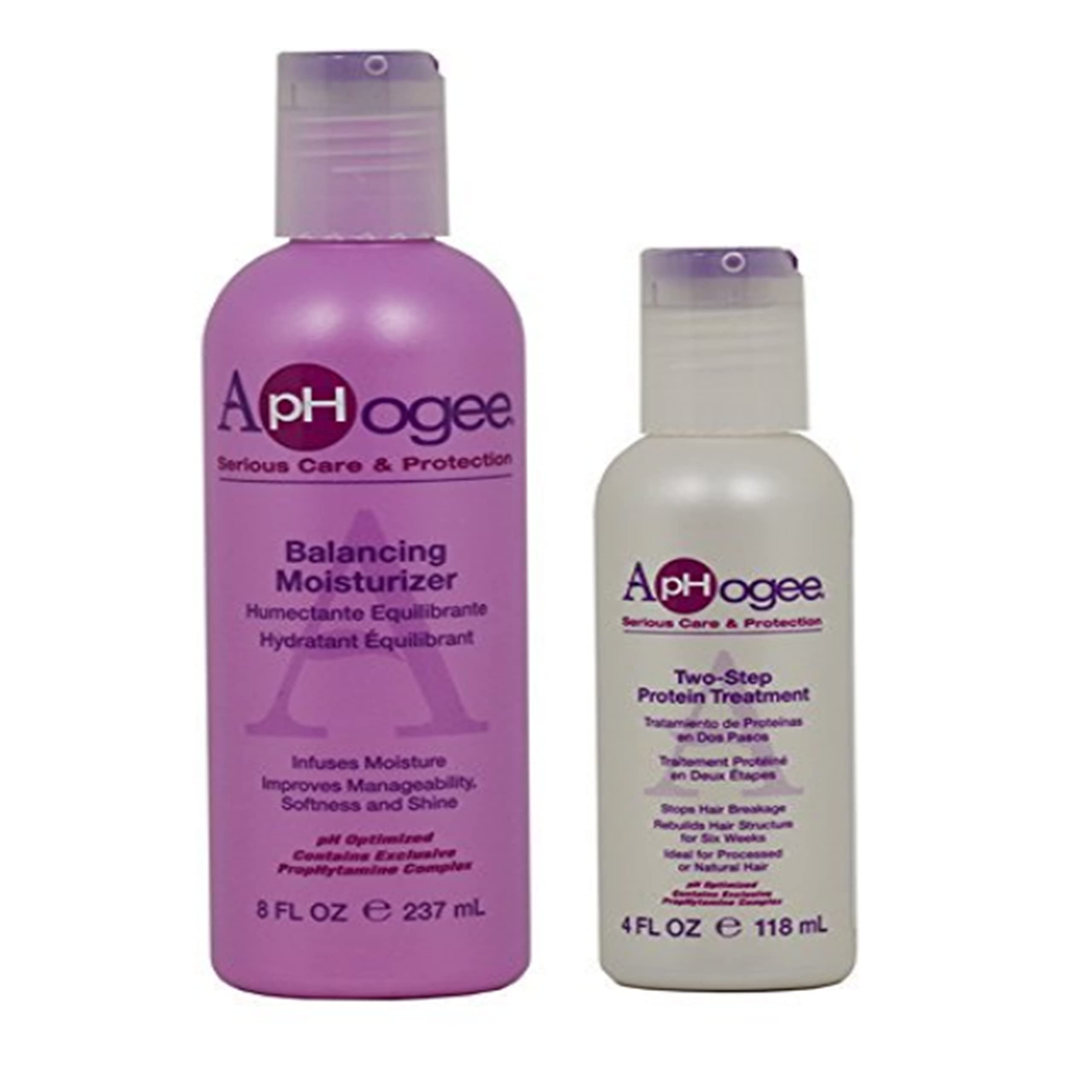 Aphogee Balancing Moisturizer 237 ml and Two Step Protein Treatment Kit 118 ml