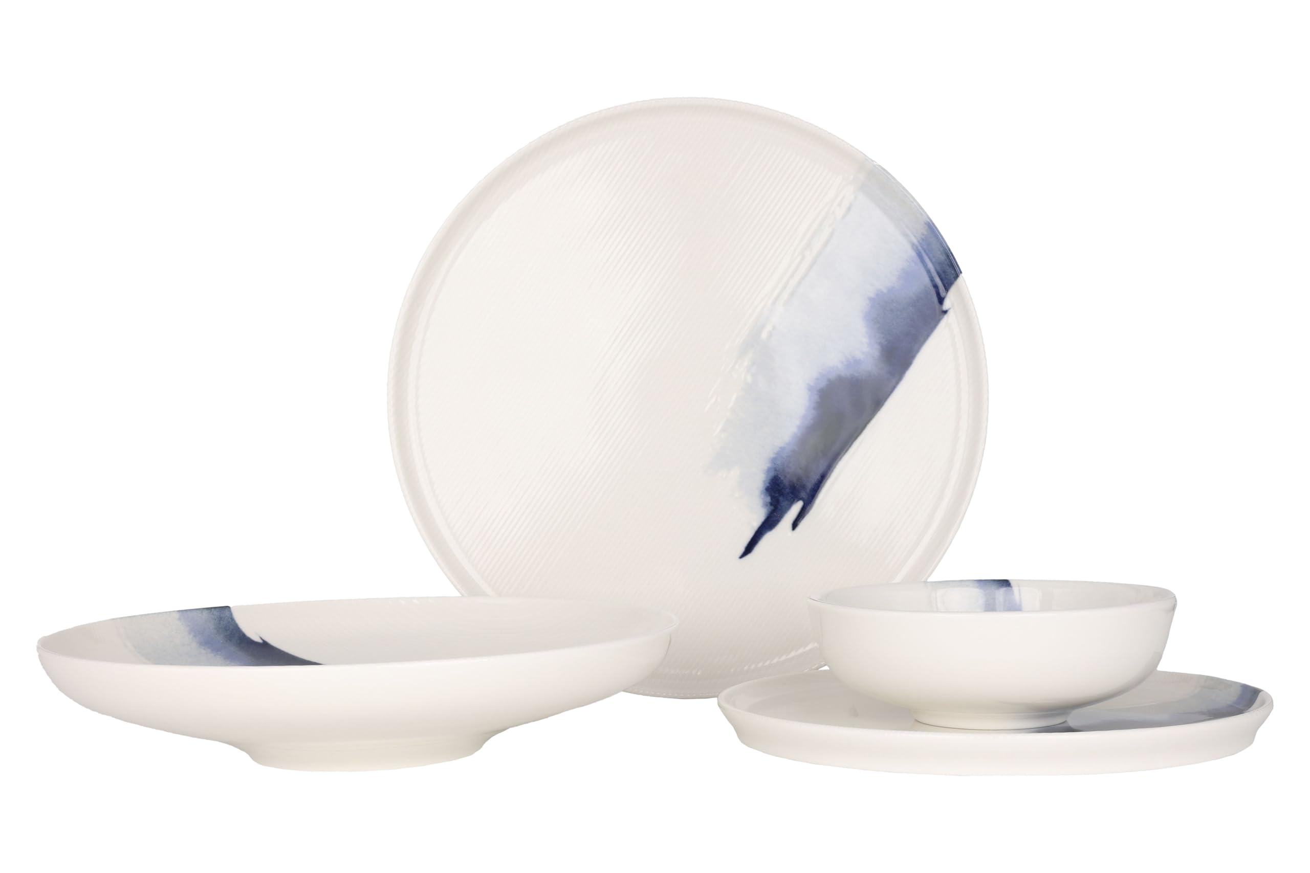 Bonna Dinnerware Set - Blue Wave - 24 Pieces - 6 Persons - Porcelain