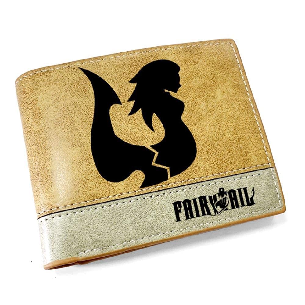 NUANDI Anime Wallet Short Paragraph Section Purse Cosplay Student Wallet Anime Fan Collection Gift，Fairy Tail-F