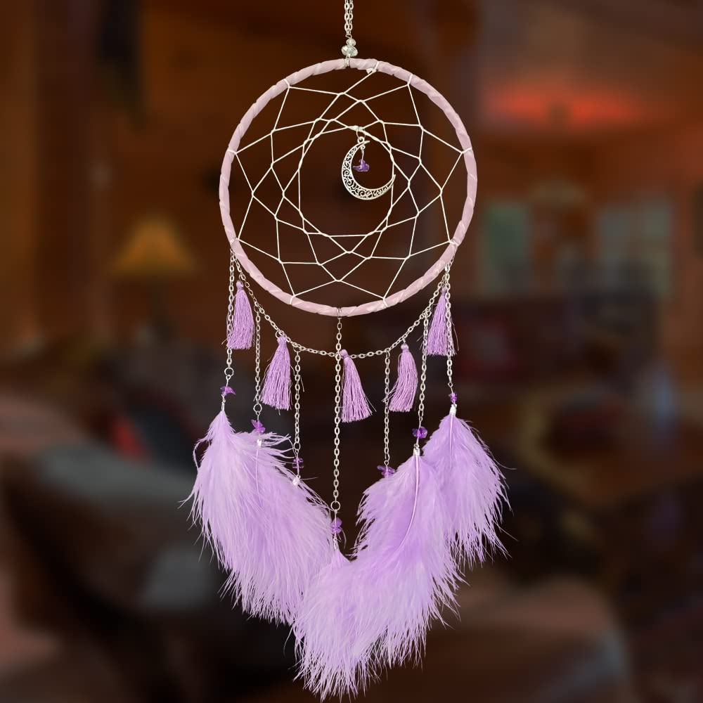 Dream Catchers Purple Dream Catcher Wall Decor for Bedroom Kids Girls Boys Birthday Gift Handmade Feather Hanging Ornaments