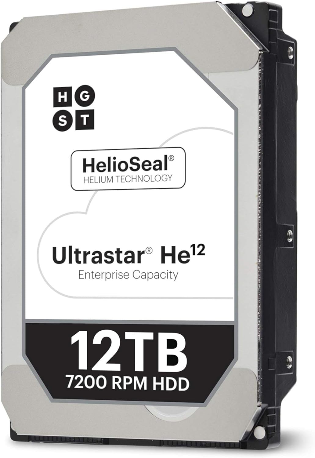 HGST Ultrastar He12 | HUH721212ALE601 | 0F27454 | 12TB 7200 RPM 256MB Cache SATA 6.0Gb/s 3.5" | 512E | BitLocker Drive Encryption | Power Disable Feature | Helium Platform Hard Disk Drive (Renewed)