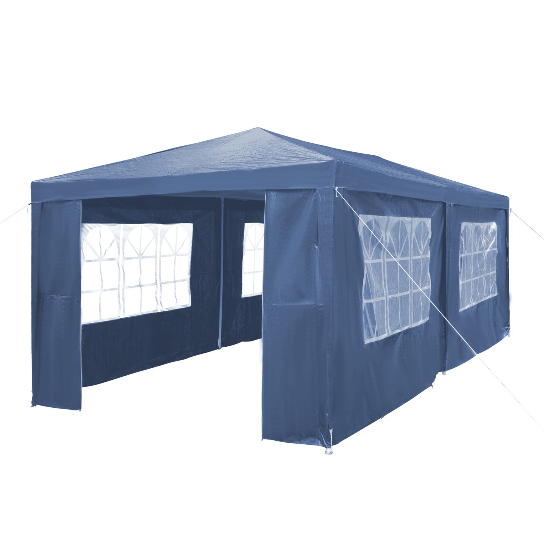 Gazebo, 3x6m Gazebo with sides, Waterproof Party Tent Marquee Awning with Powder Coated Steel Frame perfect for Parties, Birthday, Wedding, Picnics, Carport (Blue)