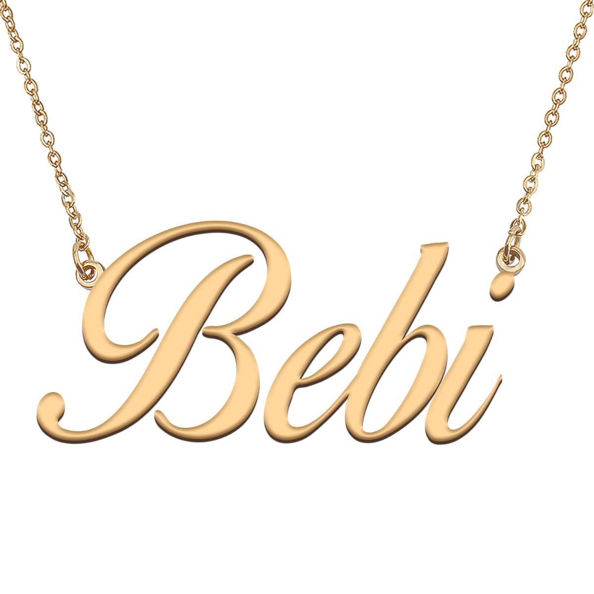 HUAN XUN Personalized Custom Made My Name Necklace for Women