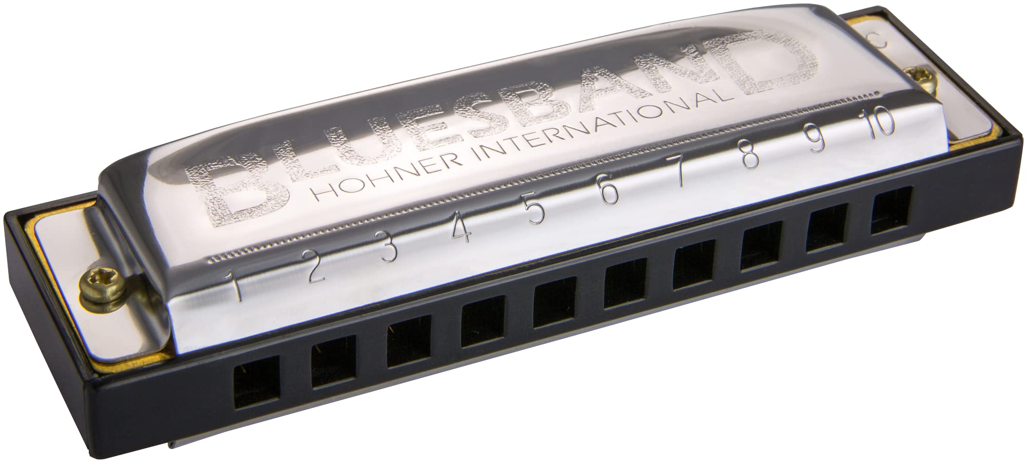 Hohner 1501BX Bluesband Key of C Harmonica,Black