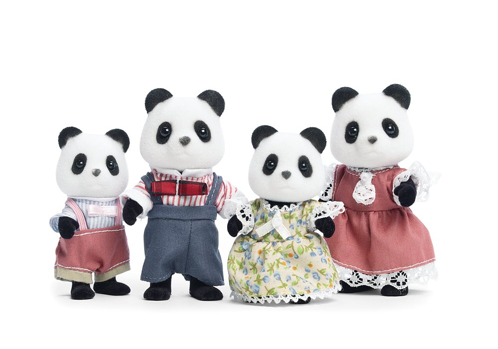 Calico Critters Wilder Panda Bear Family