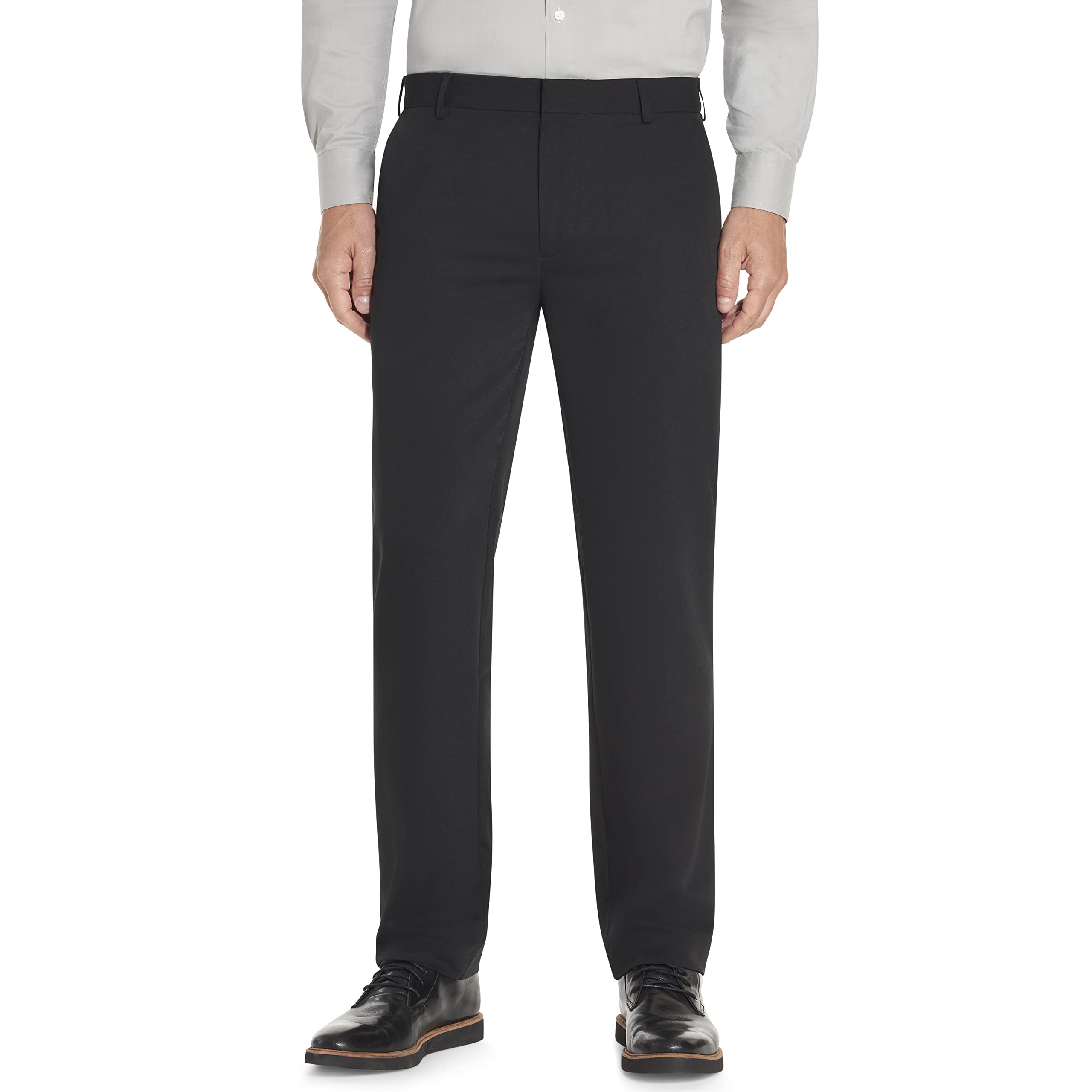 Van Heusen Men's Wrinkle Free Stretch Flat Front Dress Pant