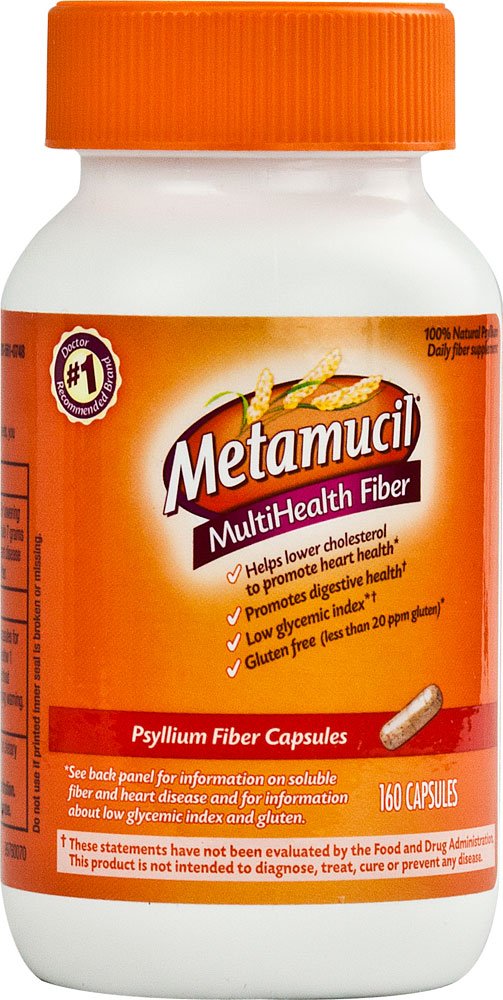 Metamucil Psyllium Fiber Supplement Capsules 160 Count (Pack of 1)