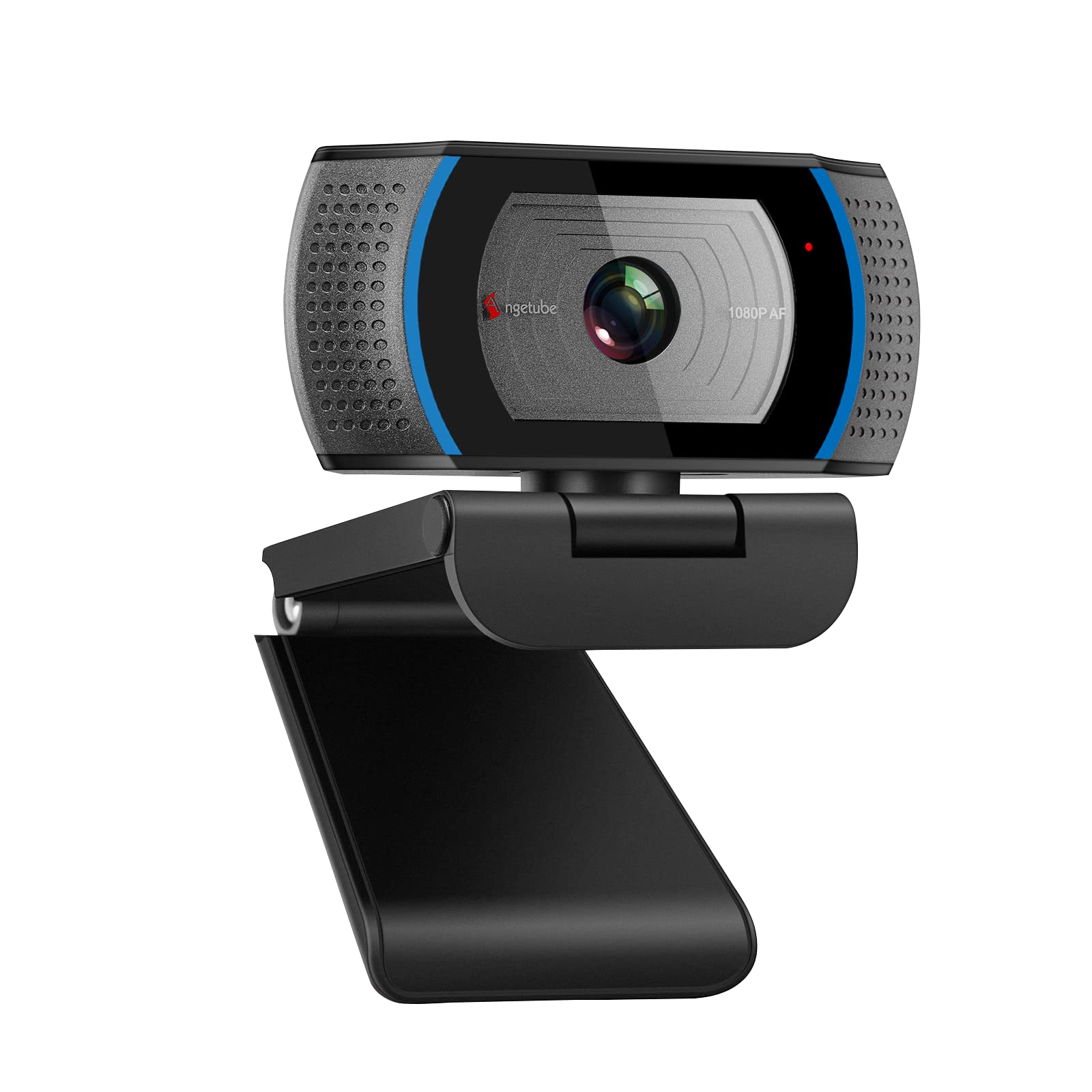 AngetubeWebcam with Microphone and Privacy Cover Autofocus 1080P USB Web Camera with Software Control for Mac and Windows 11 Linux PC Computer Desktop Compatible with Zoom/Skype/Teams/Webex/OBS